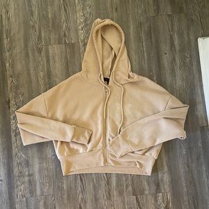Beige zip up jacket